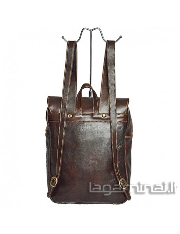Leather backpack ITALY KN99 BN
