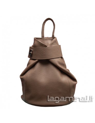 Leather backpack KN69 BN