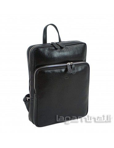Leather backpack AKA KN905 BK