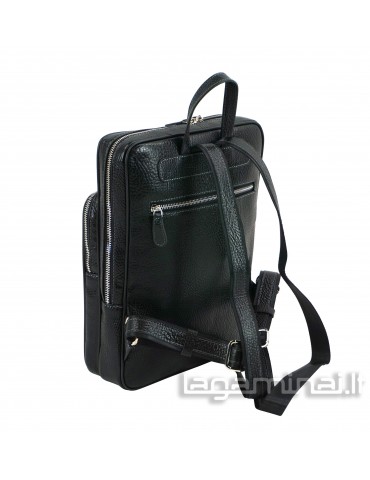 Leather backpack AKA KN905 BK