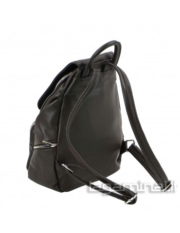 Leather backpack KN89F D.BN